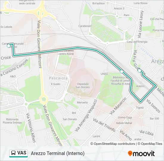 VAS Bus Line Map