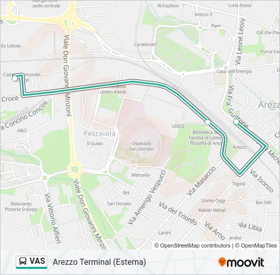 VAS Bus Line Map