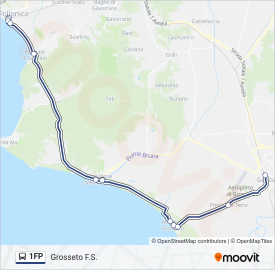 1FP Bus Line Map