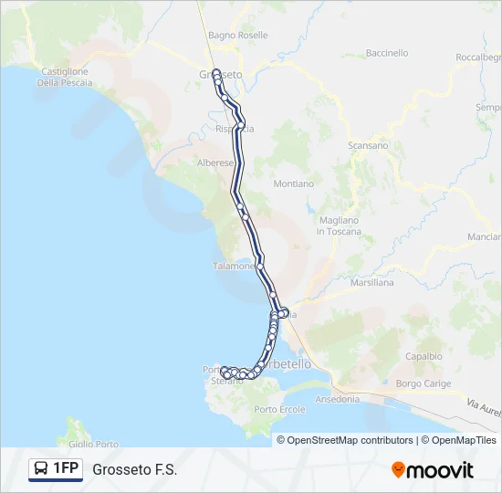 1FP Bus Line Map