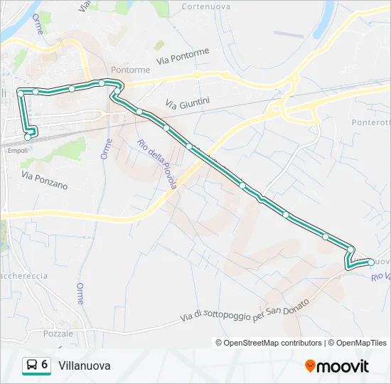 6 Bus Line Map