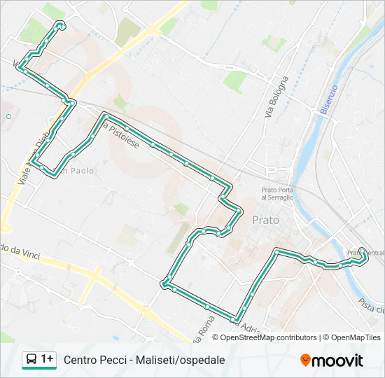 1+ Bus Line Map
