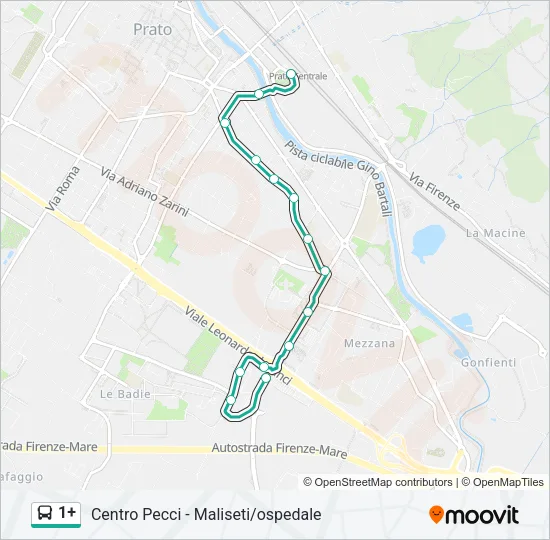 1+ Bus Line Map