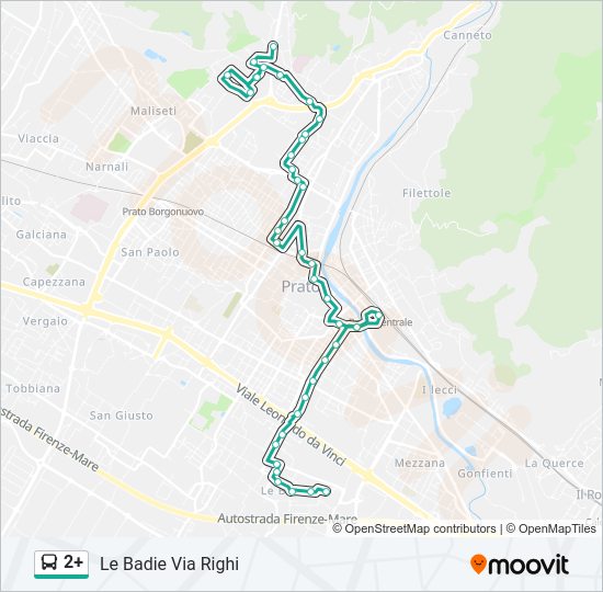 2+ bus Line Map