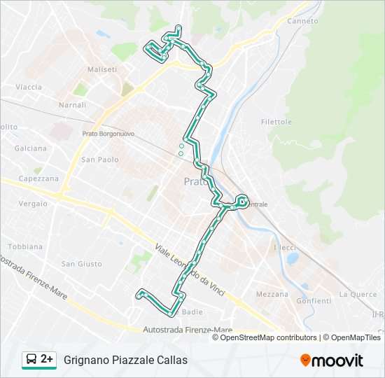 2+ bus Line Map