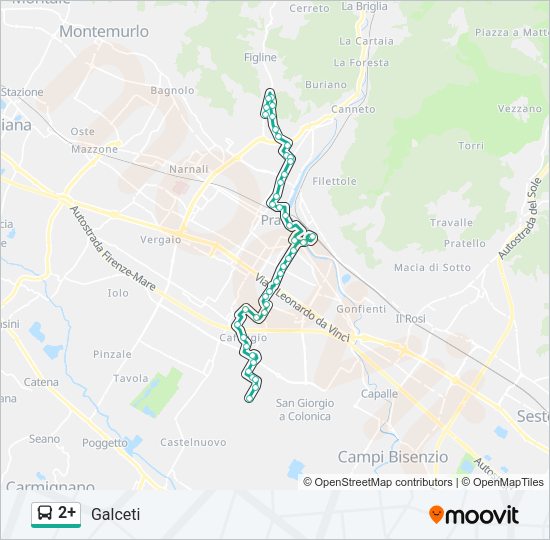 2+ Bus Line Map