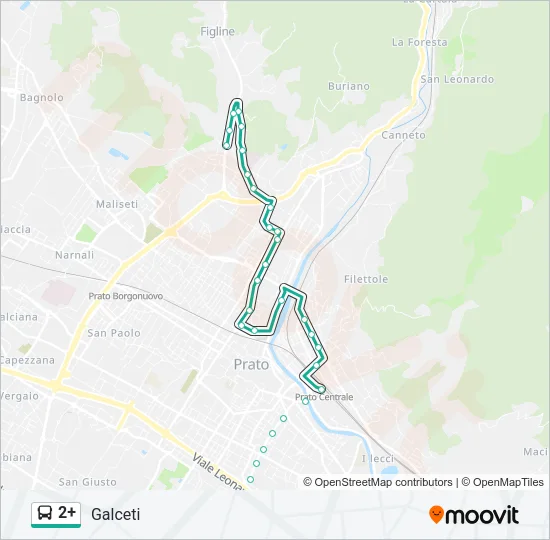 2+ Bus Line Map