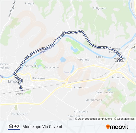 48 bus Line Map