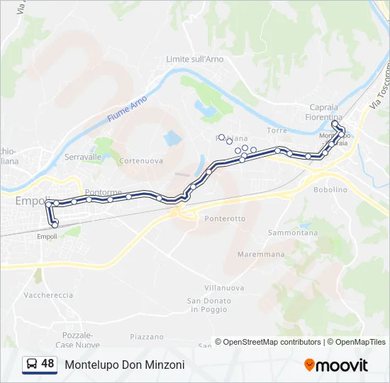 48 Bus Line Map