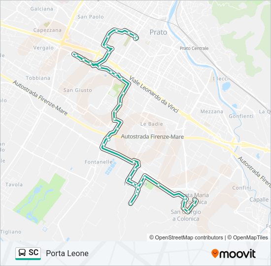SC Bus Line Map