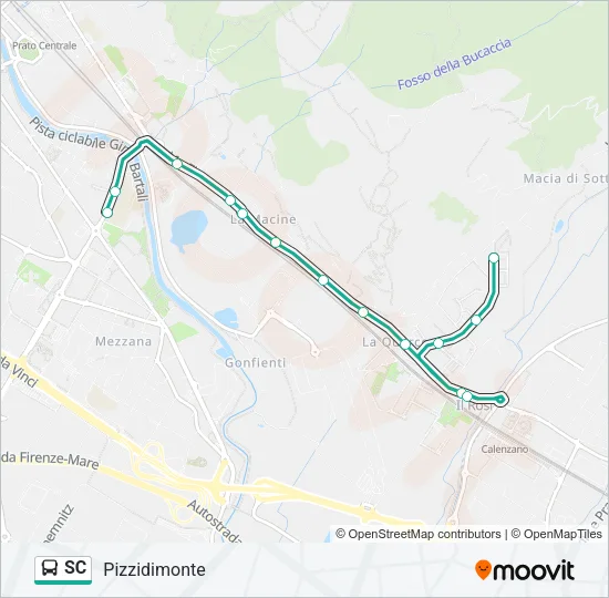 SC Bus Line Map