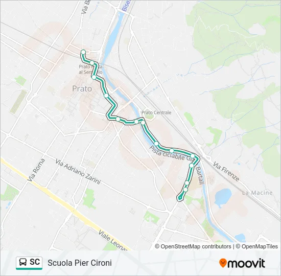 SC Bus Line Map