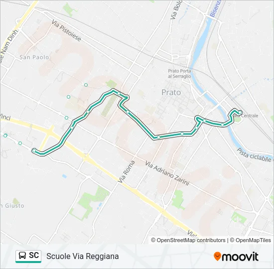 SC Bus Line Map