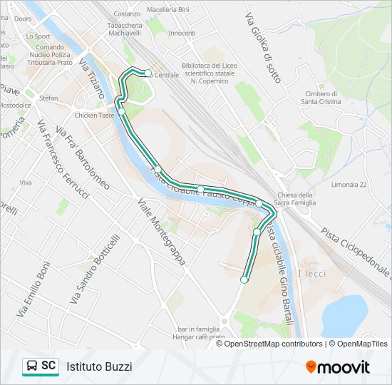 SC Bus Line Map