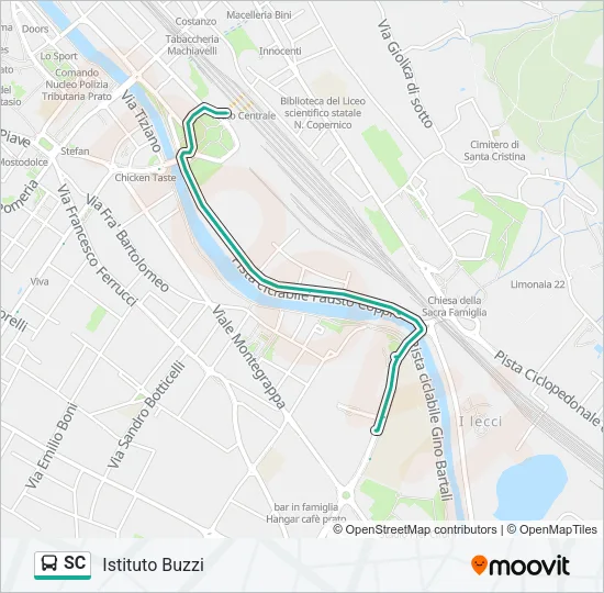 SC Bus Line Map