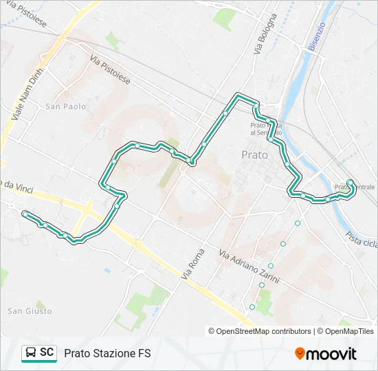 SC Bus Line Map