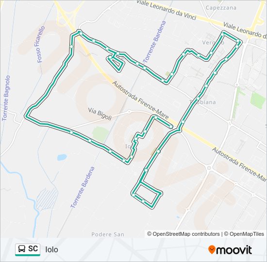 SC Bus Line Map