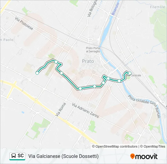 SC Bus Line Map