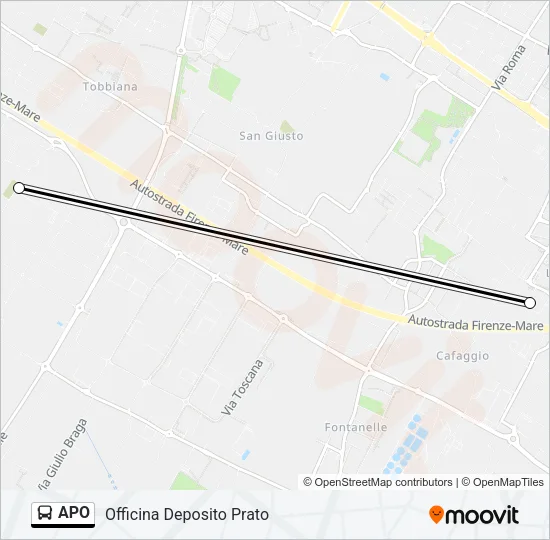 APO Bus Line Map