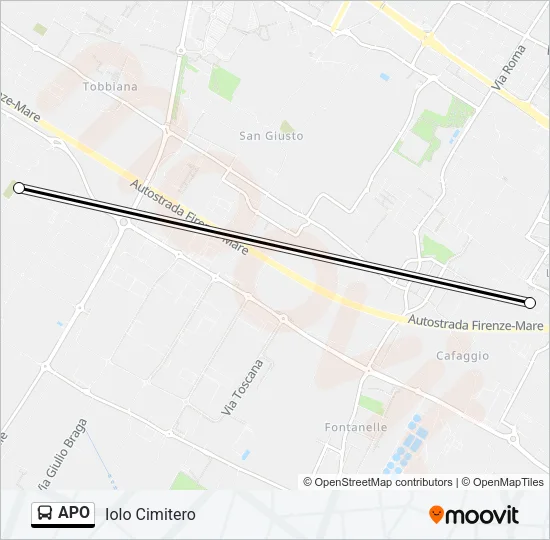 APO Bus Line Map