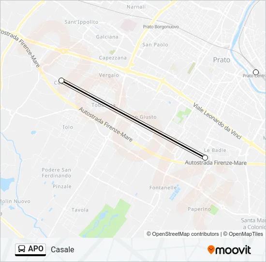 APO Bus Line Map