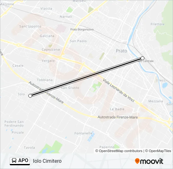 APO Bus Line Map
