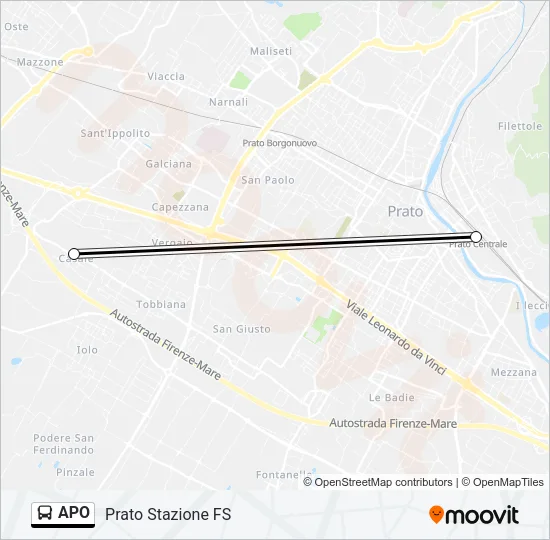 APO Bus Line Map