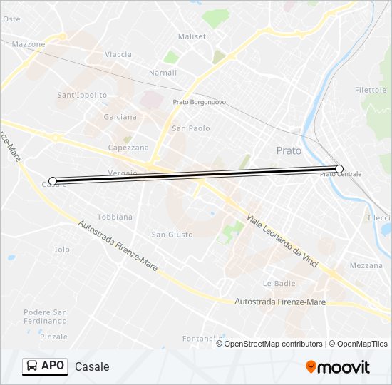 APO bus Line Map