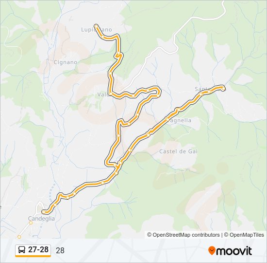 27-28 bus Line Map