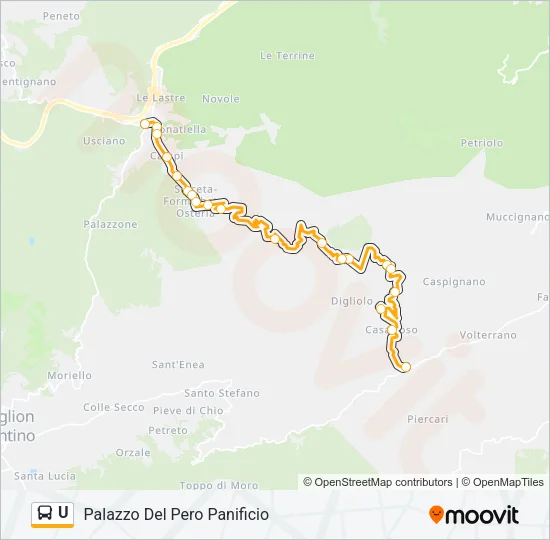 U Bus Line Map