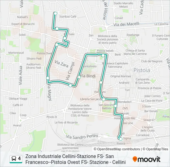 4 Bus Line Map