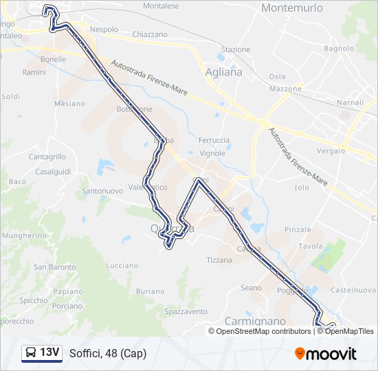 13V bus Line Map