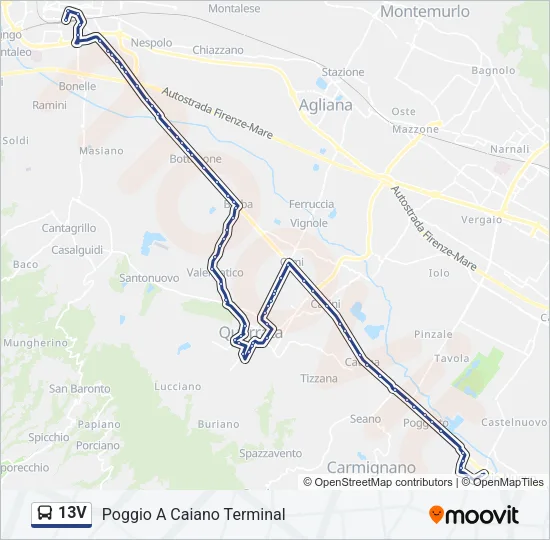 13V Bus Line Map