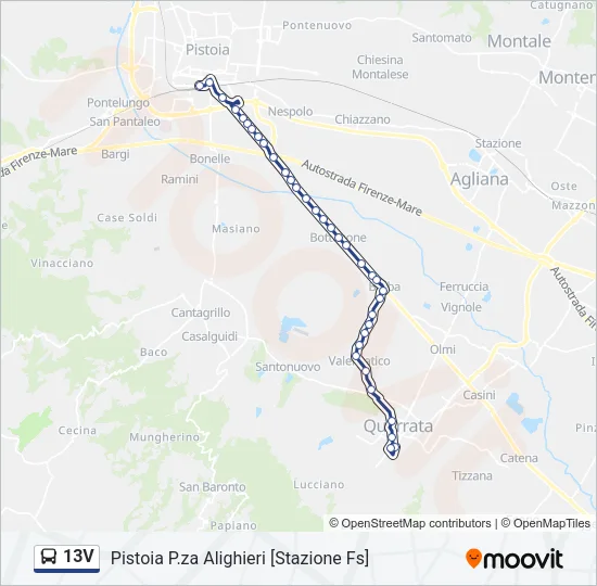 13V Bus Line Map