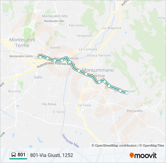 801 Route Schedules, Stops & Maps 801Via Giusti, 1252 (Updated)
