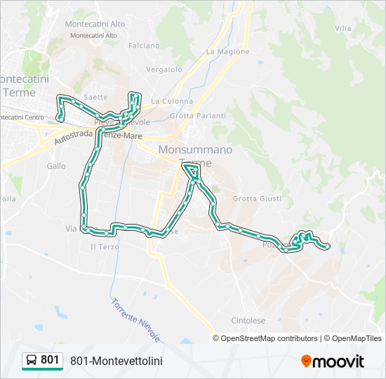 801 Route: Schedules, Stops & Maps - 801-Montevettolini (Updated)