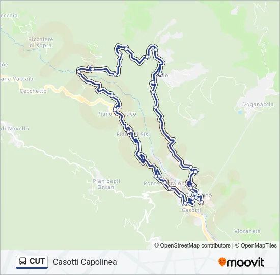 CUT Bus Line Map