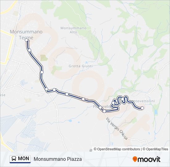 MON bus Line Map