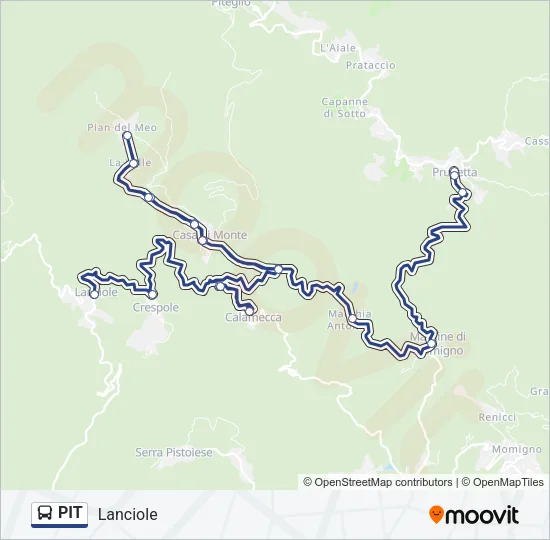 PIT Bus Line Map