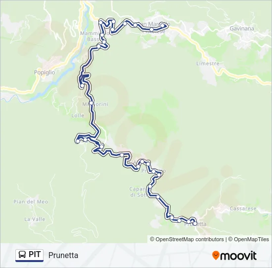 PIT Bus Line Map