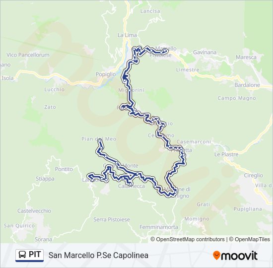 PIT Bus Line Map