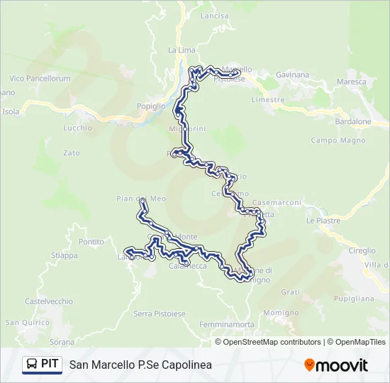 PIT Bus Line Map