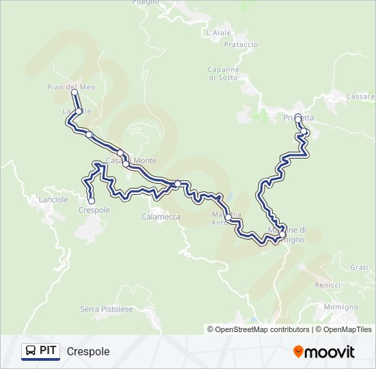 PIT Bus Line Map
