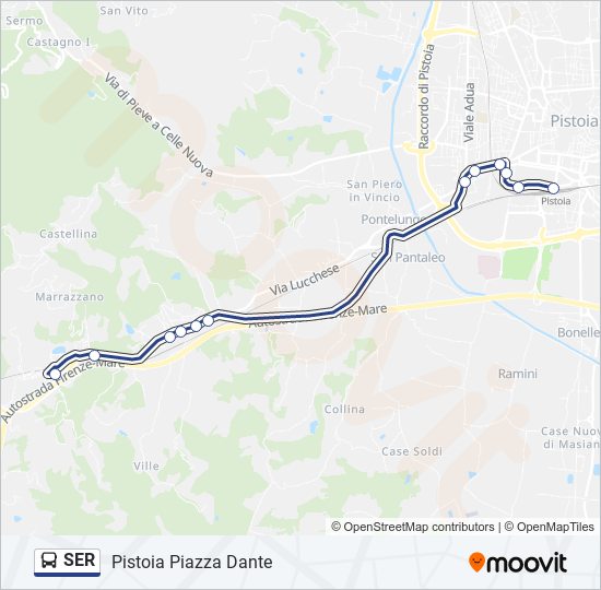 SER bus Line Map