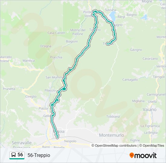 56 Route: Schedules, Stops & Maps - 56-Treppio (Updated)