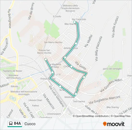 84A  Line Map