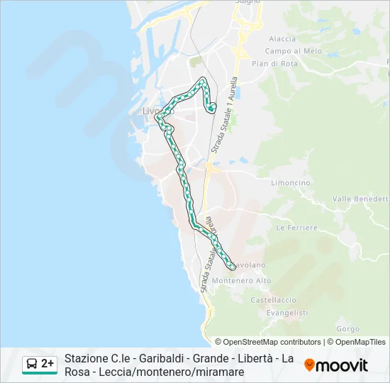 2+ Bus Line Map