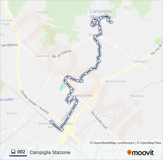 002 Bus Line Map