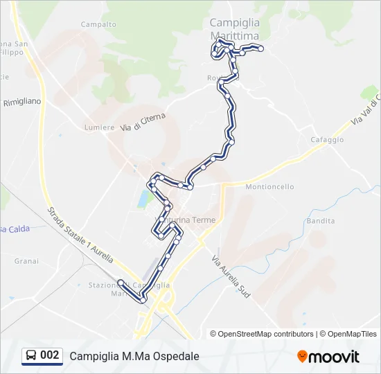 002 Bus Line Map