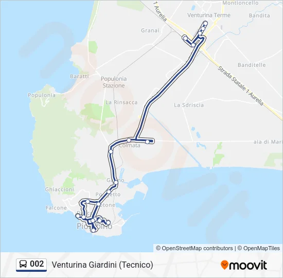 002 Bus Line Map